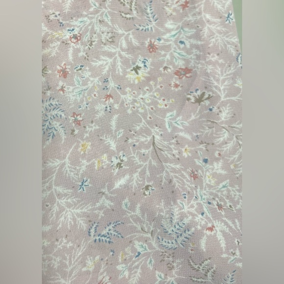 ASTR THE LABEL astr off the shoulder top light dusty rose pink botanical print - Picture 5 of 8